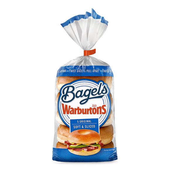 Warburtons 5 Original Bagels 5 Pack